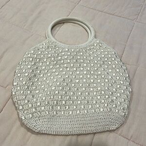 H&M Crochet Style Lined Handbag